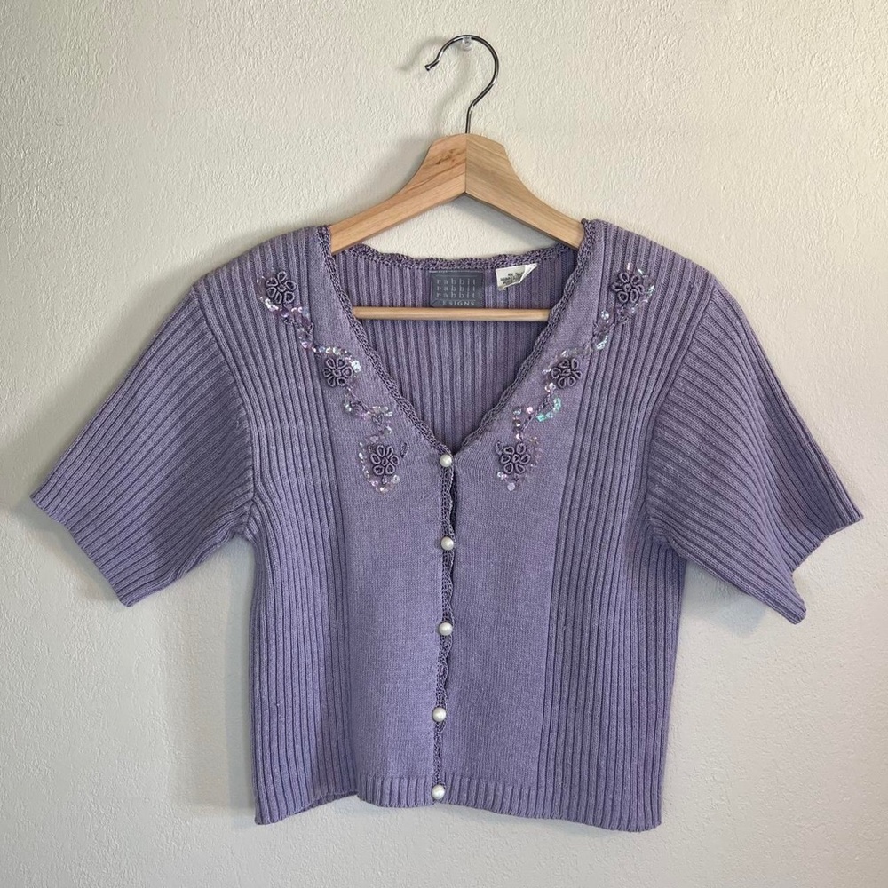 Vintage Cropped Sweater - Picture 2 of 4